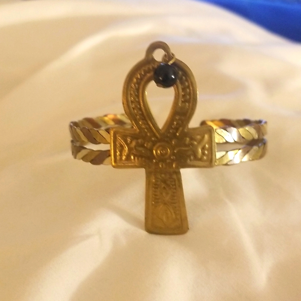 Vintage Statement Bracelet Bangle - image 1